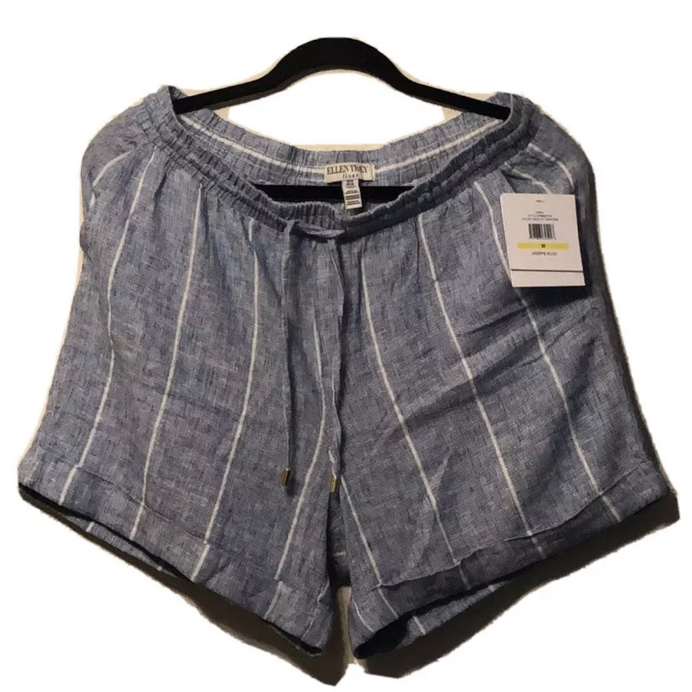 NWOT Ellen Tracy LINEN SHORTS